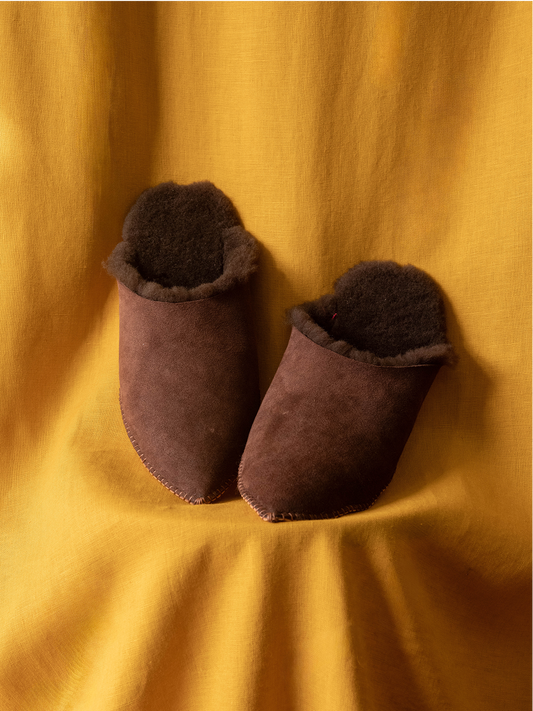 Espresso Cabin Slippers